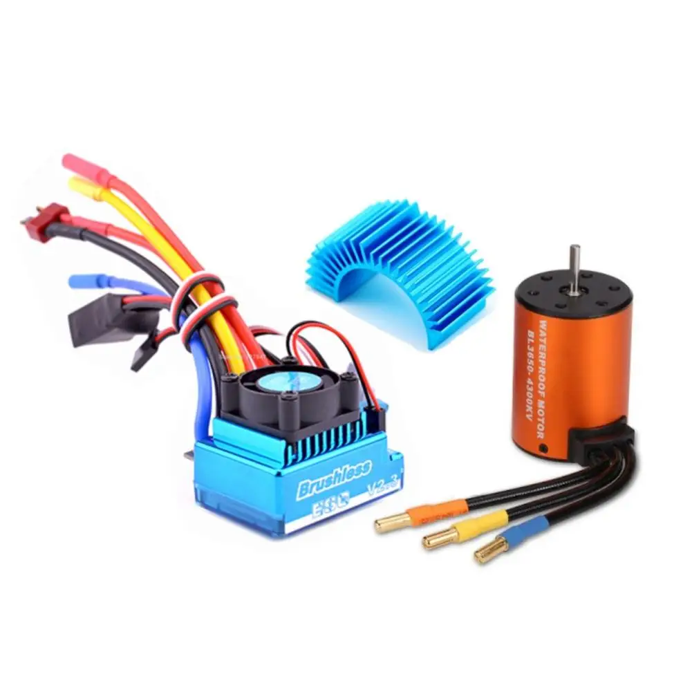 

120A Platinum Waterproof Brushless Esc Kit Metal For WL Toys 12428 12429 12423 Fy-03 Parts Modified RC Car Spare Parts