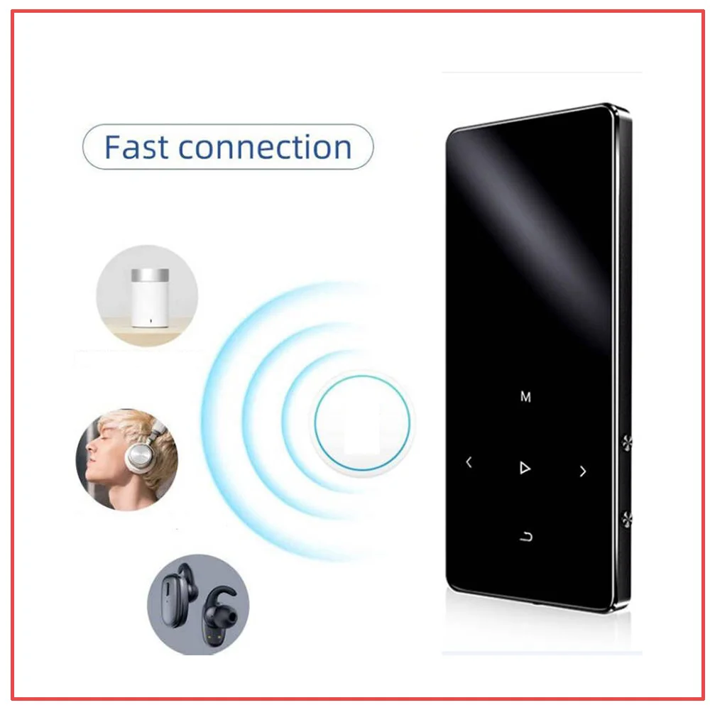 

2022 New Version X2 with Hebrew Support Bluetooth MP3 Music Player and Built-in 16GB HiFi Portable Walkman with Radio/FM/Record