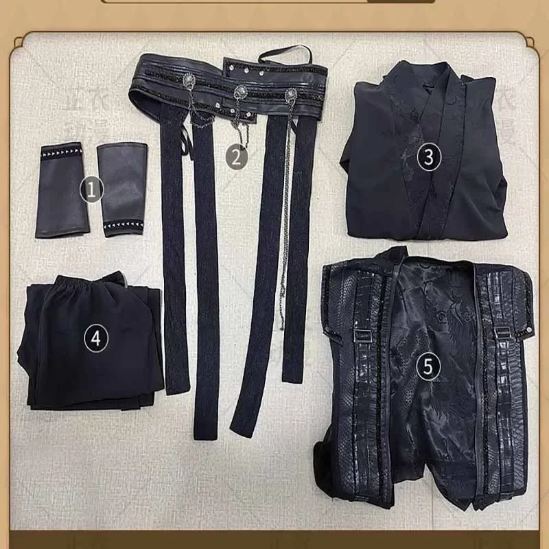 Роскошный карнавальный костюм Hanfu для мужчин традиционный китайский винтажный