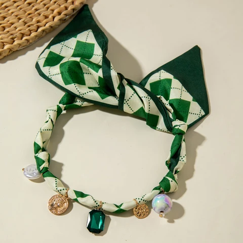 Tocona винтажный кулон с искусственным жемчугом и ромашкой, женское ожерелье-шарф, изысканное ожерелье с зеленым кристаллом, повседневные ювелирные изделия