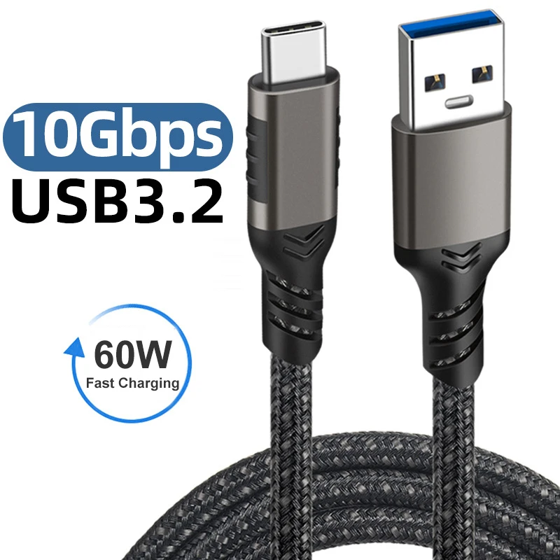 Кабель USB 3.2 10 Гбит/с, 3 А, 60 Вт Кабель USB 3.2 10 Гбит/с, 3 А, 60 Вт