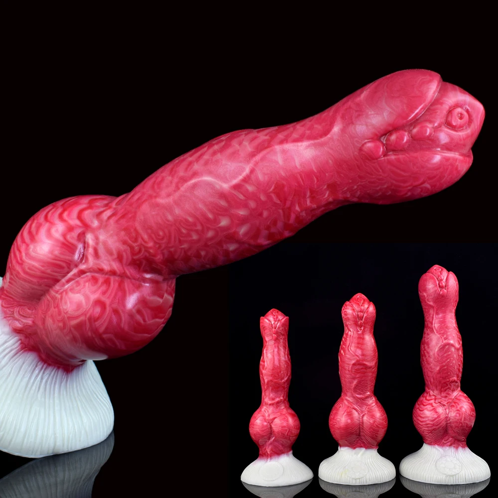 QKKQ 3 Sizes Large Knot Dildo Sex Toys Soft Silicone Big Penis for Women with Suction Cup G-Spot Vagina Stimulate Adult Games