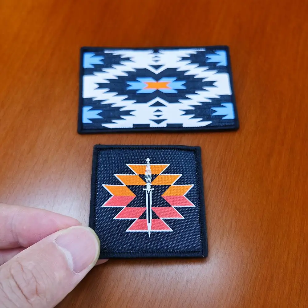 Нашивки с вышивкой на липучке в стиле черного каньона