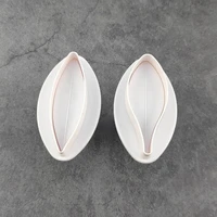 2pcs lily petal moulds spring press mold fondant wedding flower party cake cookie stamp cutters baking tools kitchen accessories