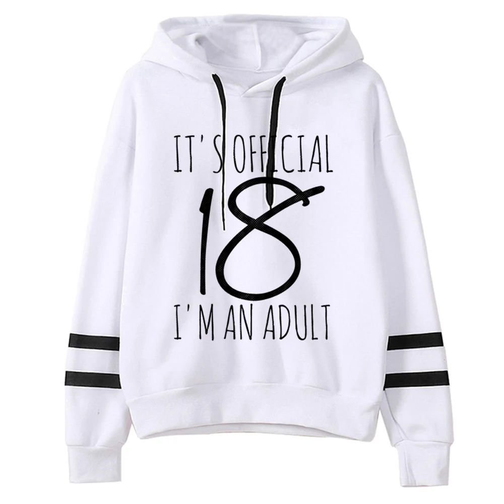 

Худи женское в Корейском стиле на день рождения, винтажный пуловер в эстетическом стиле, спортивный костюм, уличная одежда, 18 лет, y2k