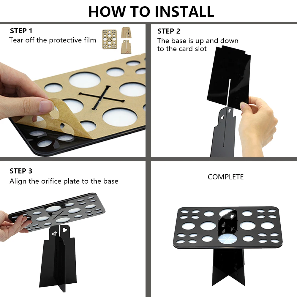 Держатель для хранения кистей макияжа из силиконовой резины цельный бренд RANCAI с