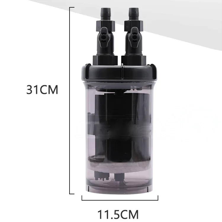 ISTA Черный регулируемый внешний аквариумный фильтр без насоса для аквариума и