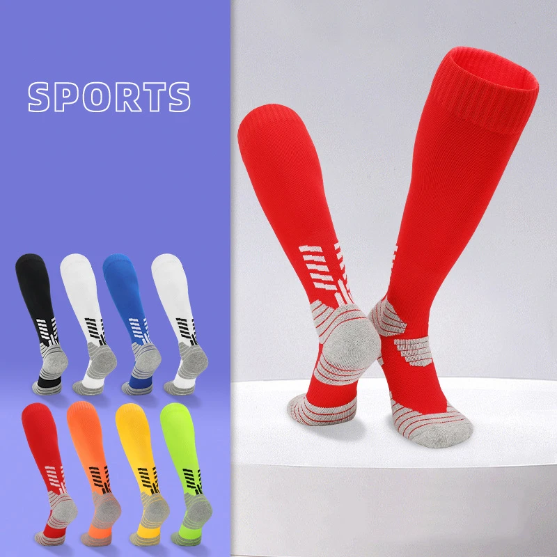 Football Stockings Male Boys Girls Men Women Practical anti-skid thigh-high Children With Thick Towels Sport Socks Soccer Socks