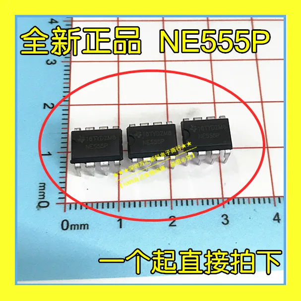 

100pcs 100% orginal new NE555P TI DIP-8 logic chip NE555