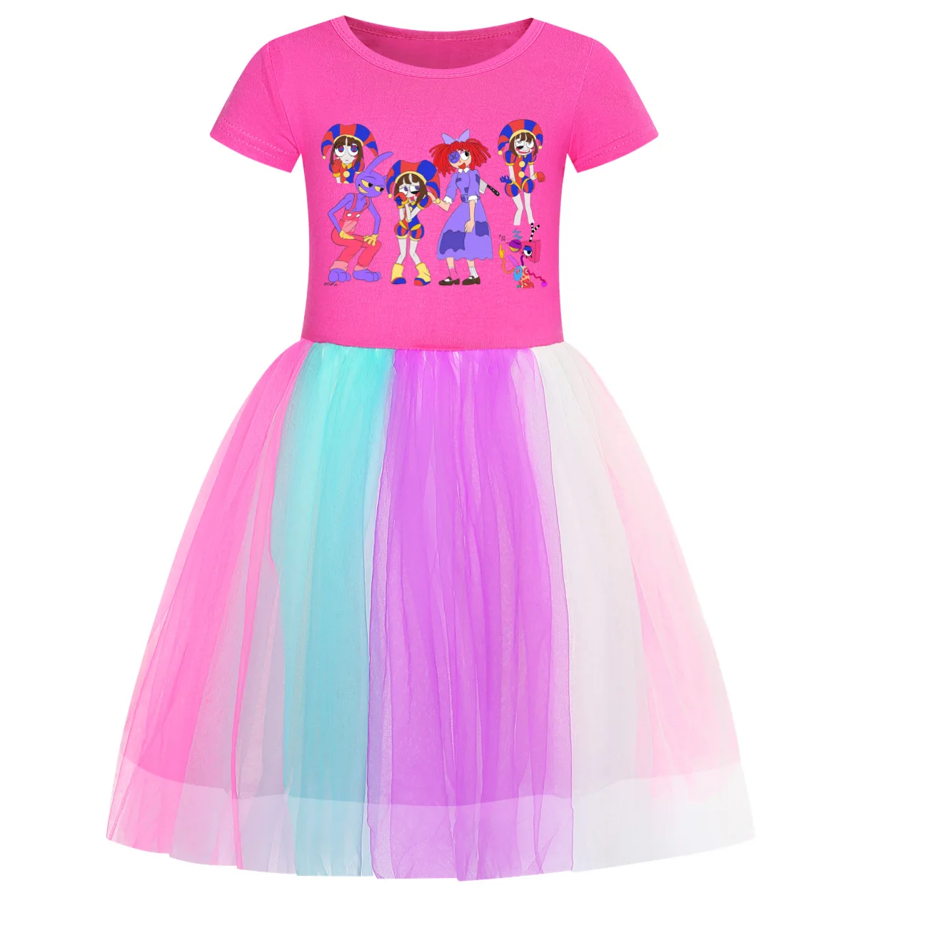 Удивительное цифровое цирковое платье с героями мультфильмов Jax Pomni повседневные