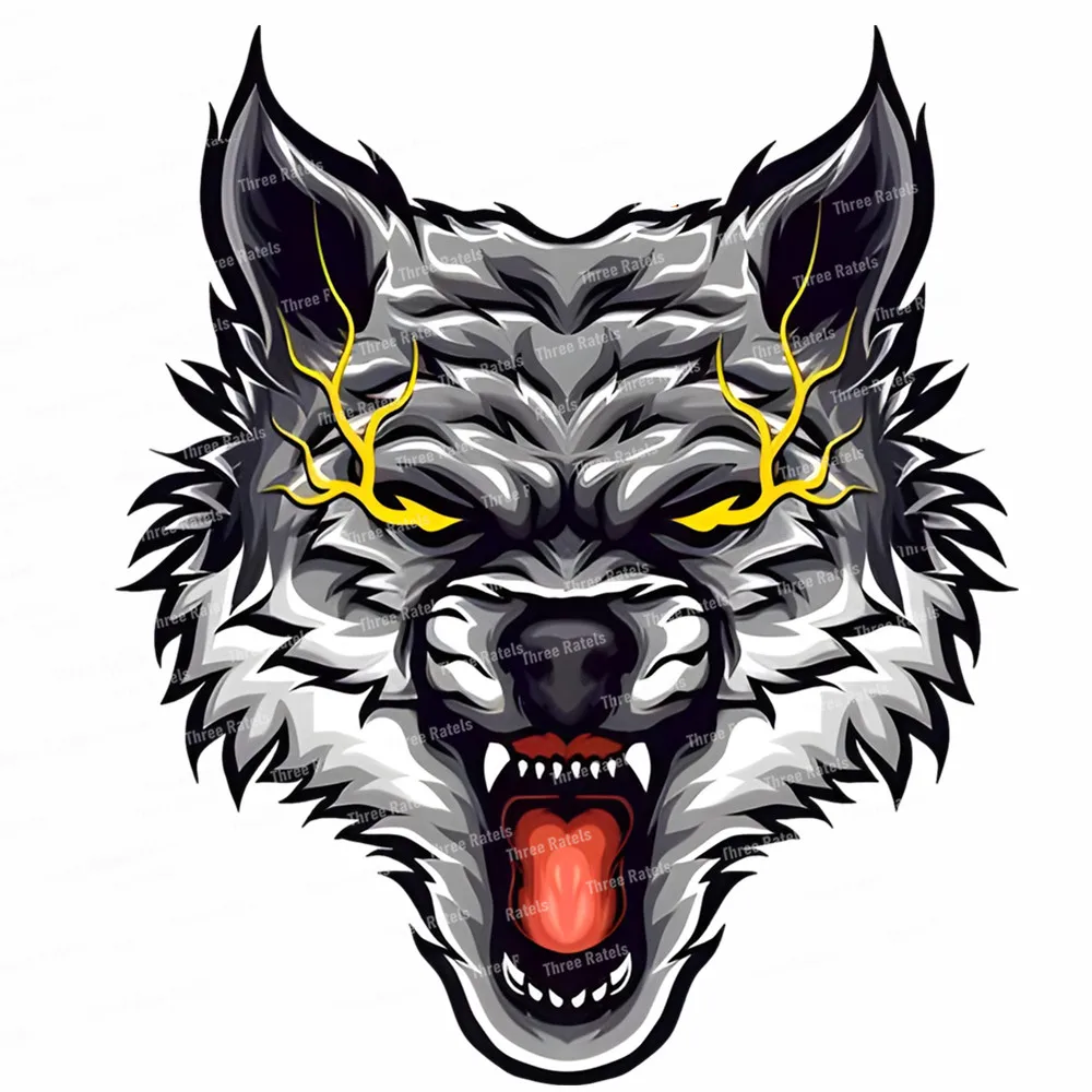 

I35 3D Wolf Car Decal for Mini Cooper Car Accessories Bumper Helmet Trunk Laptop Window Stickers