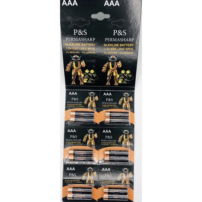 

P & s Перманентная тонкая батарея Aaa (12 шт.) Эргономичный дизайн практичные товары