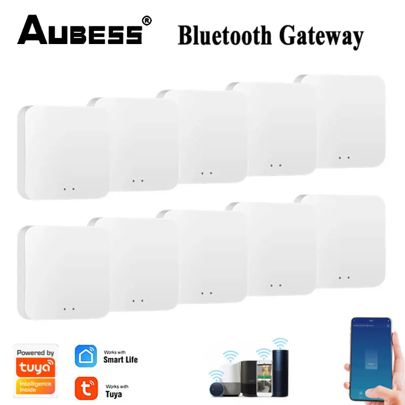 

Сетевой Шлюз AUBESS Tuya, умный беспроводной шлюз с поддержкой Bluetooth, с дистанционным управлением через приложение Smart Life