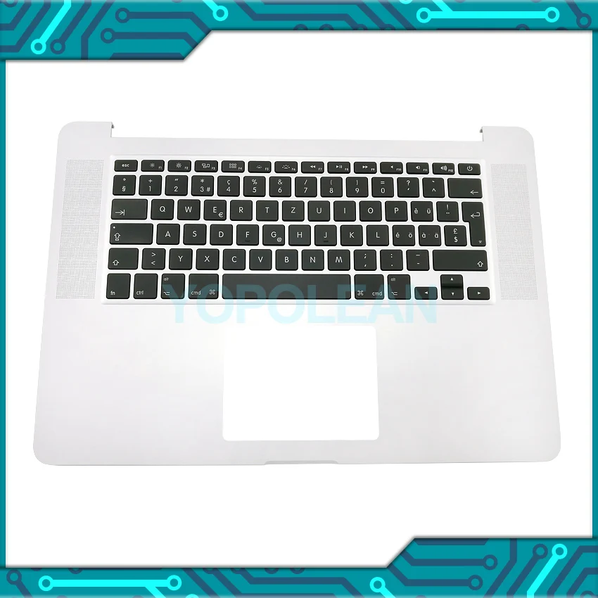 

Original Top Case Palmrest Switzerland Swiss Keyboard Backlight For MacBook Pro Retina 15" A1398 Topcase 2015 year