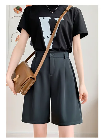 Разборчивые летние шорты женские повседневные свободные брюки до колена с эластичной резинкой на талии женские