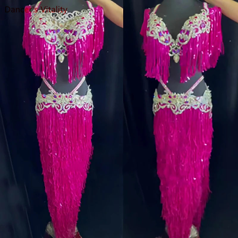 

Belly Dance Performance Costumes Belly Dancing Professional Clothes for Women Cusomized Adult Child Oriental Dance Wear Outfit