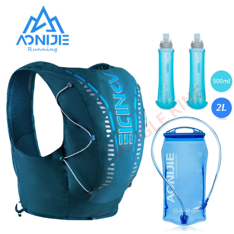 AONIJIE C962S 12L Sports Off Road Backpack Running Hydration Bag Rotary Switch 500ML Water Bottle Vest Soft For Hiking Cycling