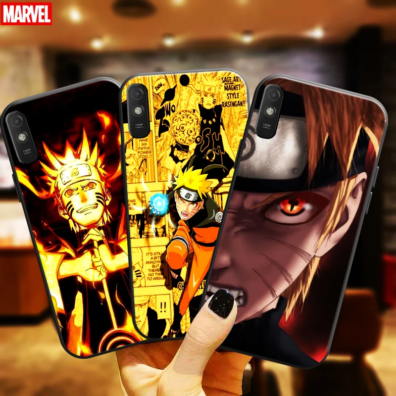 

Naruto Anime Phone Case For Xiaomi Redmi 9A 9AT Black Soft Carcasa Back