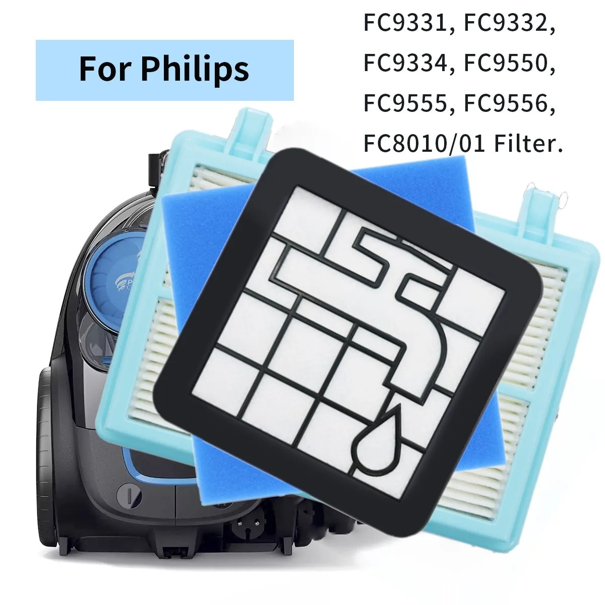 Фильтр FC801001 для пылесоса Philips PowerPro Compact FC933209FC933109FC9334FC9333FC9330PowerPro Active без мешка для пыли (art.: 3920dd0dcc1ef) - 3920dd0dcc1ef