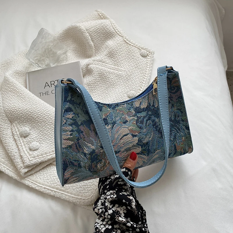

Женская сумка под плечо, модная Новинка лета 2023, сумка на плечо с масляной живописью, Симпатичные простые сумки и кошельки, женские маленькие дорожные сумки-тоуты