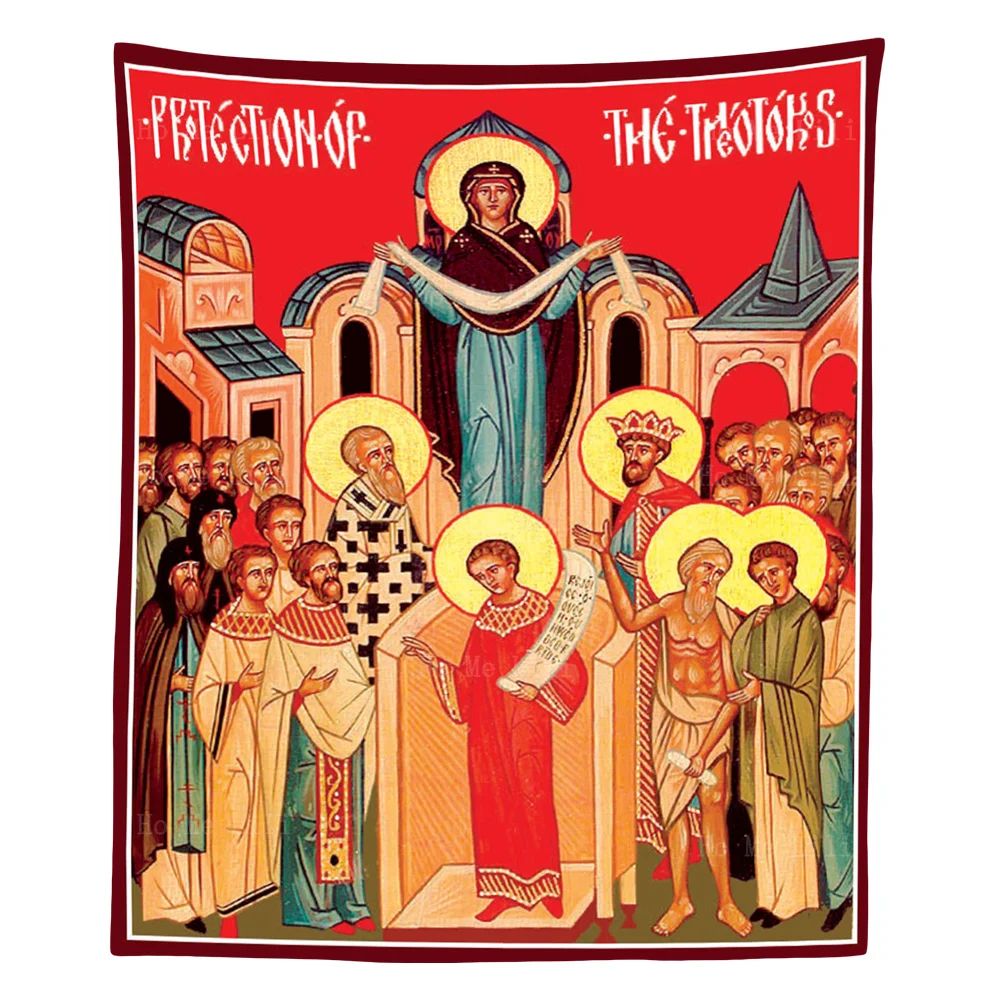 

Women Of Apocalypse Protection Of Mother Of God The Assumption Of Maria Tapestry By Ho Me Lili For Home Wall Decor