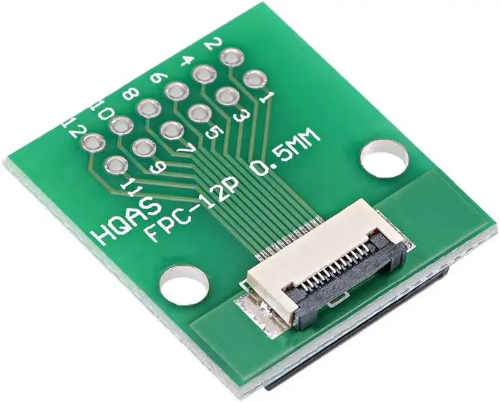 

Keszoox FFC FPC 12 Pin 0.5mm 1mm Pitch to DIP 2.0mm PCB Converter Board Couple Extend Adapter