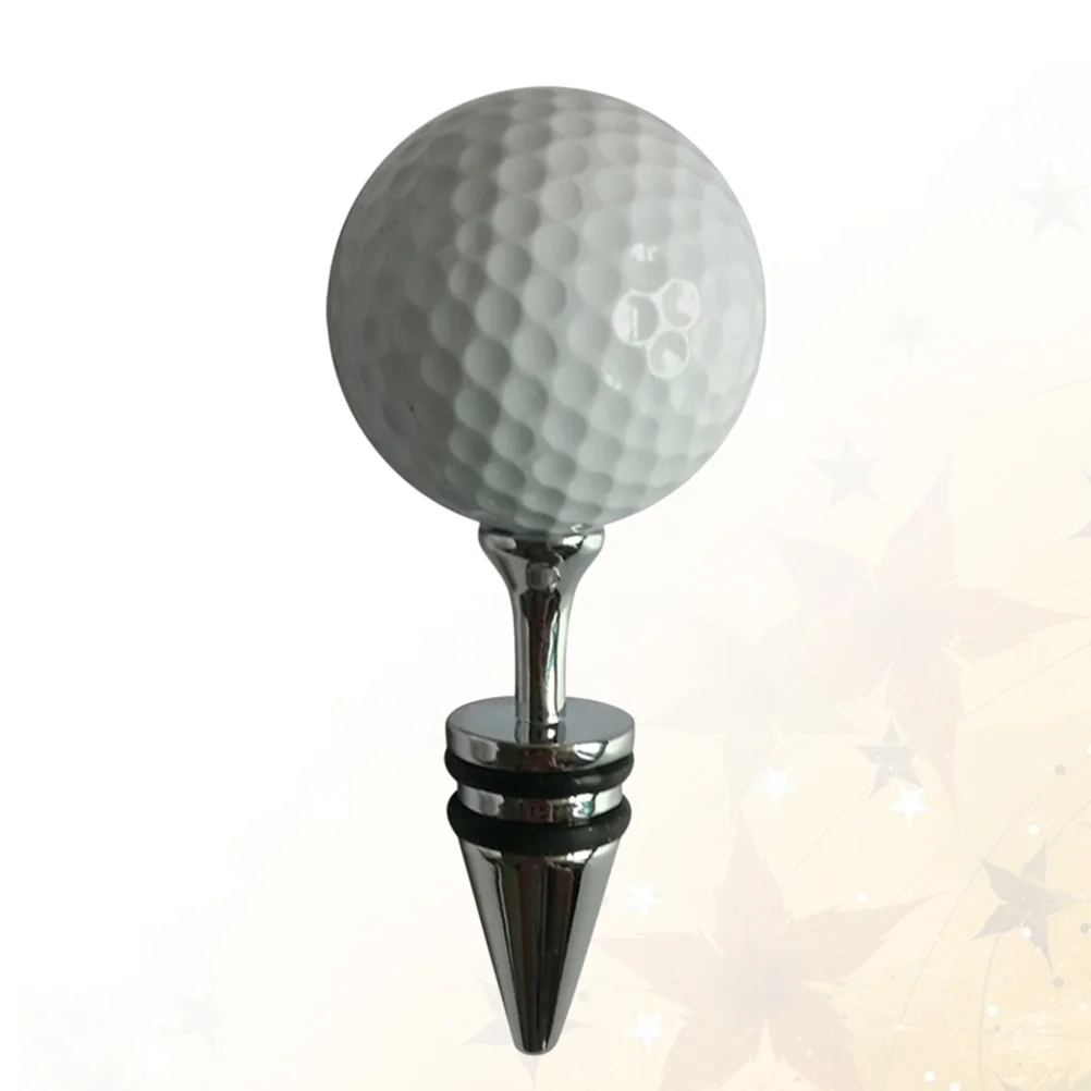 Креативные пробки из алюминиевого сплава с белым шаром для бутылок напитков