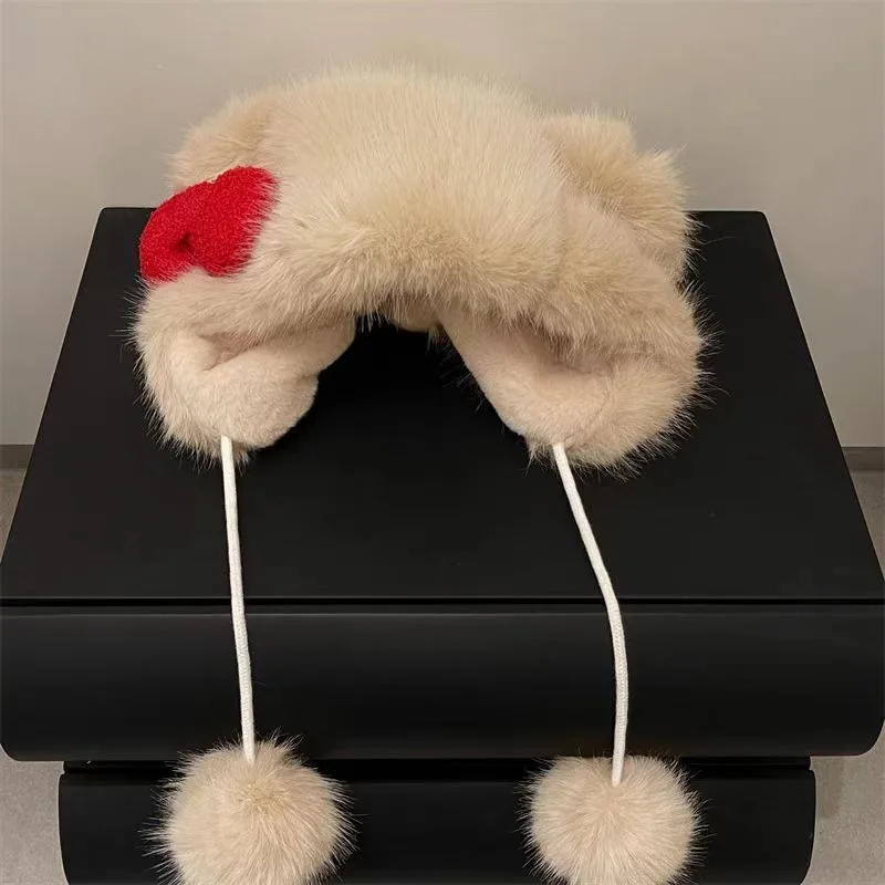 Hello Kitty мультяшный персонаж с бантом защитная шапка для ушей милая кавайная