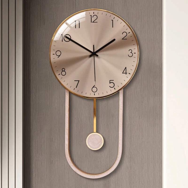 

Modern simple silent wall clock home living room clock wall watch home luxury decorative clock home Shi Ying clock.