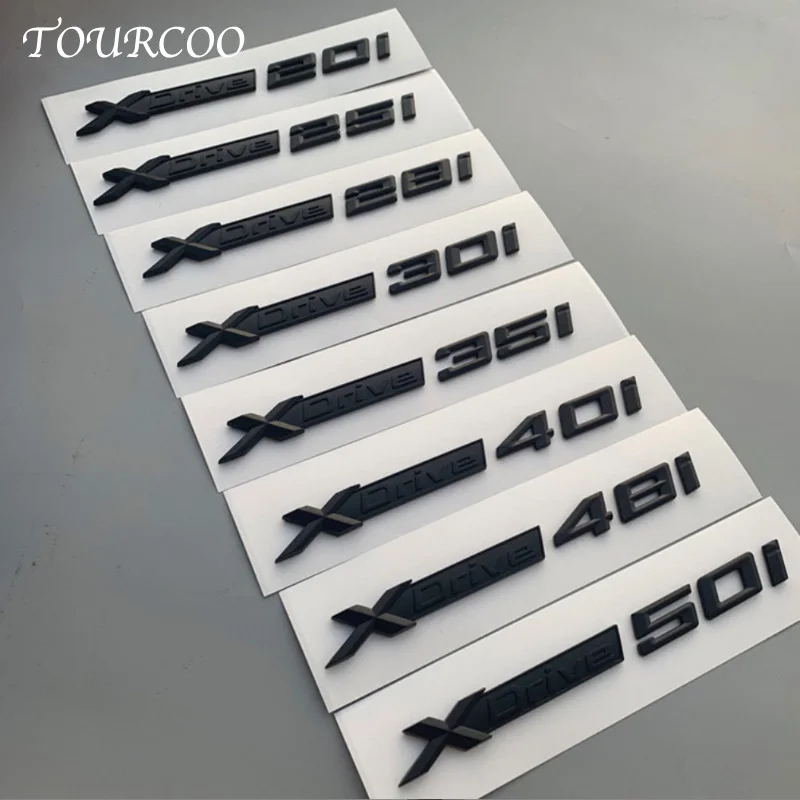 

For BMW X1 X2 X3 X4 X5 X6 X7 Fender Side Emblem Badge Sticker Car Modification Rear Trunk Displacement Emblem Stickers