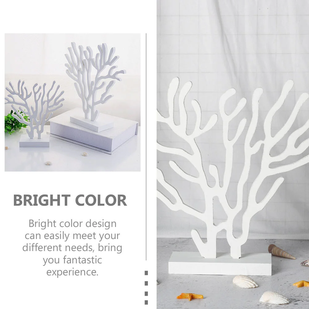 Декор из дерева коралловые украшения растение детская комната настольные декоры
