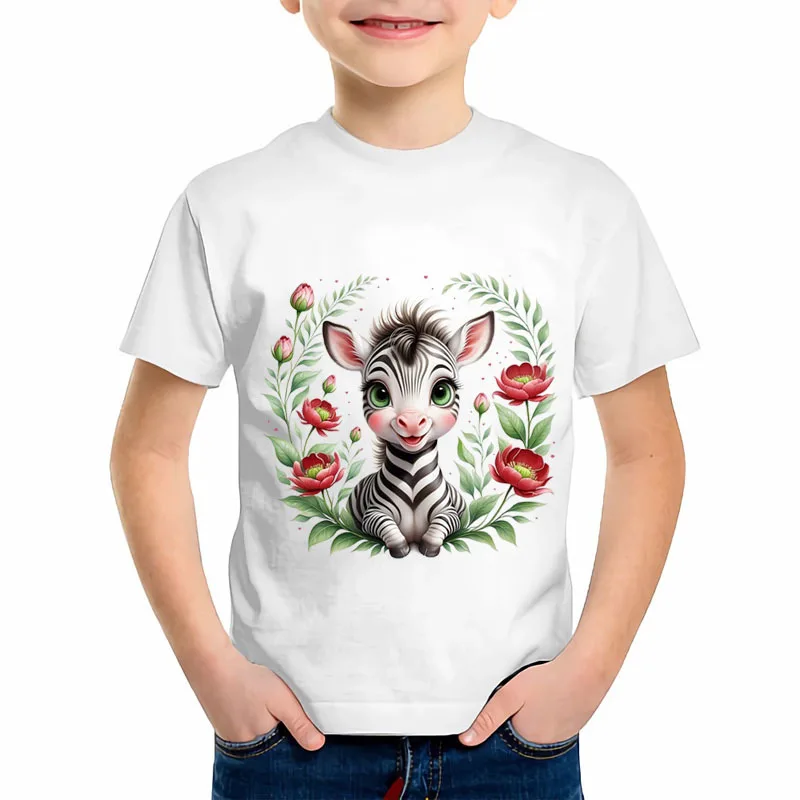 Клейкая термонаклейка с изображением животных зебры тигра совы 20 см