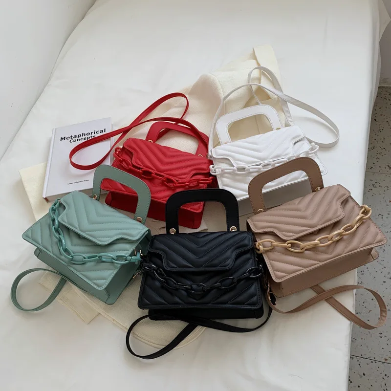 Summer all-match new small bag women's pu leather 2022 foreign style retro small square bag solid color texture indentation port