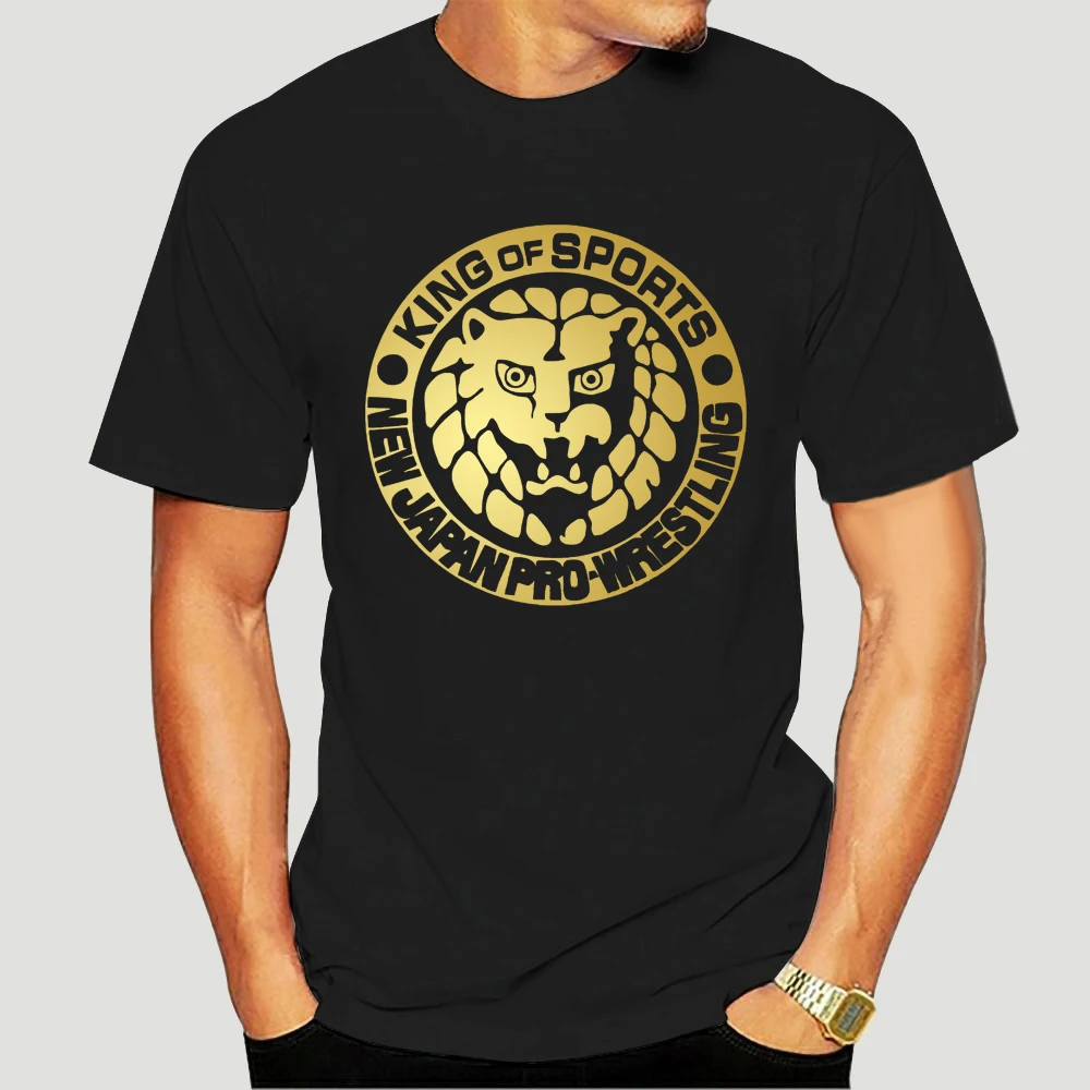 

Новые японские профессиональные футболки Njpw для борьбы, мужские футболки в стиле хип-хоп, уличная одежда, классные футболки с логотипом, футболка с круглым вырезом, мужские топы 3467X