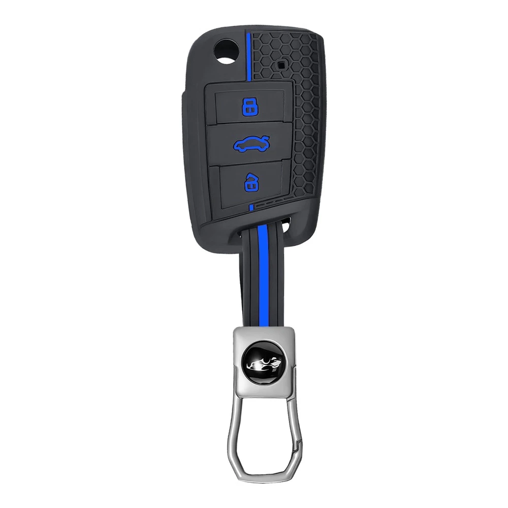 

Чехол Для Автомобильного Ключа Для VW Golf 7 GTI POLO T-Cross Touran Tiguan Skoda Octavia Rapid Kodiaq Fabia Seat Ibiza Leon ...