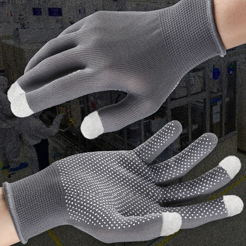 

Powerful Sweat Breathable Gloves Palm Sunscreen Driving Outdoor Protect Sports Typing Fingertip Anti-skid Screen Mitten