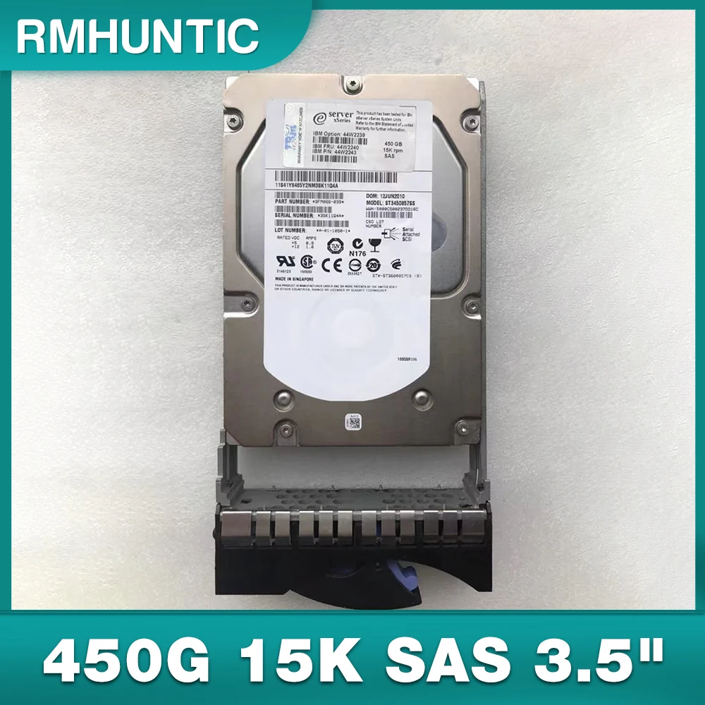 For IBM Server Hard Disk 42D0519 42D0520 46M7030 44W2240 450G 15K SAS 3.5