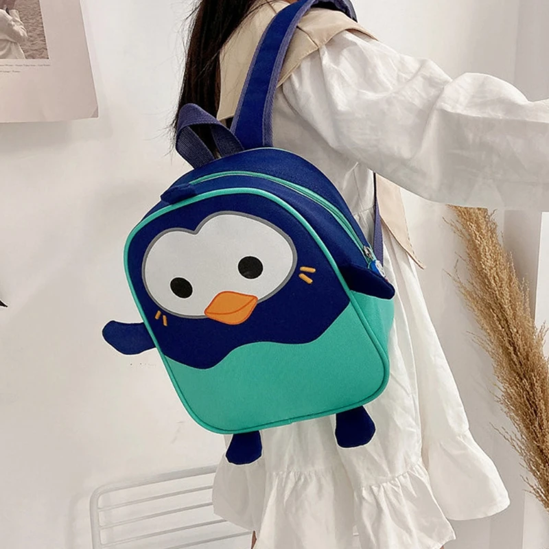 

Children Animal Backpack Cute Cartoon Animal Small Penguin Backpacks Toddler School Bag Kids Girls Boys School Bags Bookbag
