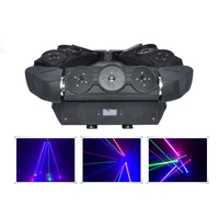 aucd 3x3 eyes rgb moving head spider projector laser lights disco dj party show dmx master slave beam ray stage lighting dj 109f