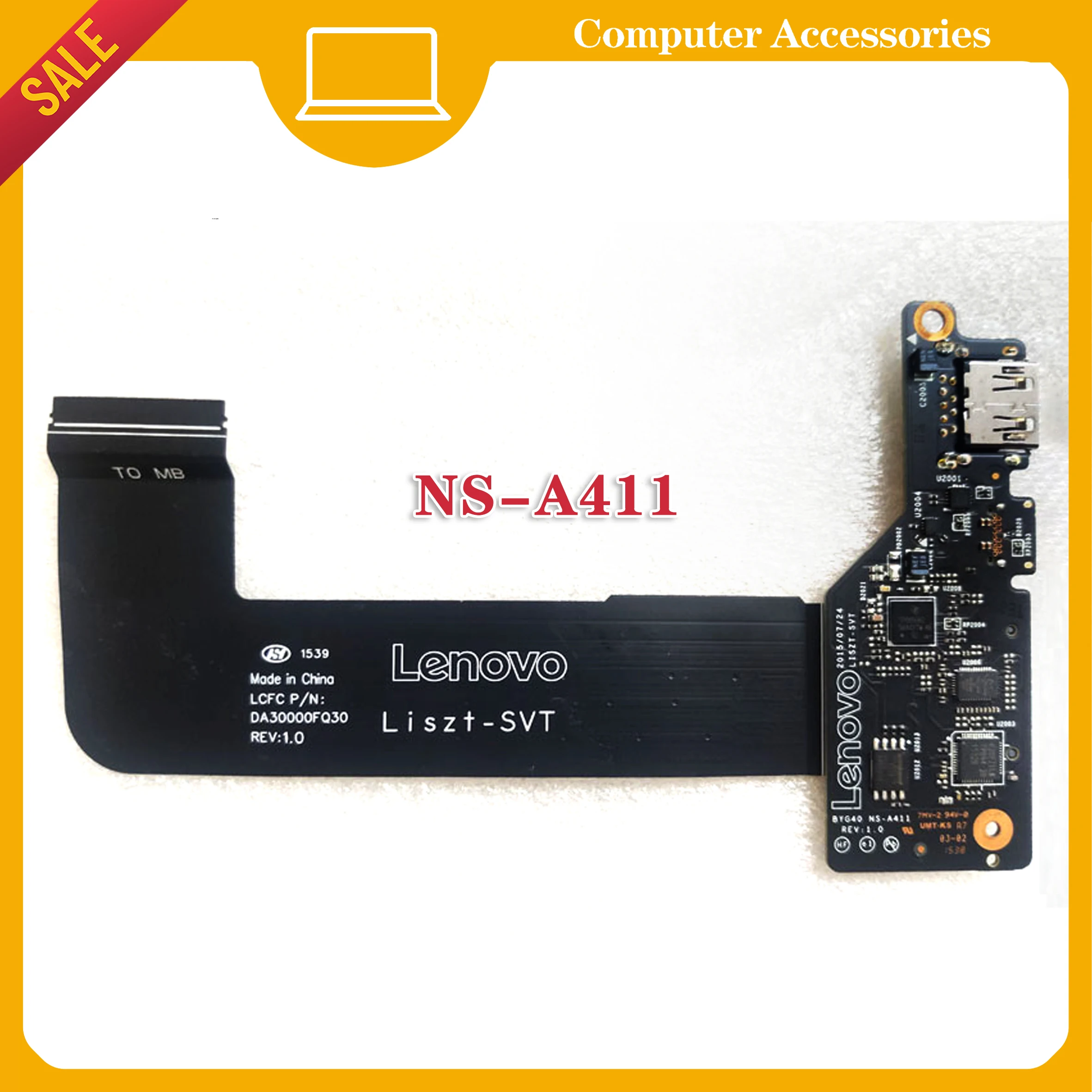 

For lenovo yoga 4 pro yoga 900-13isk usb card reader port board byg40 with data cable NS-A411
