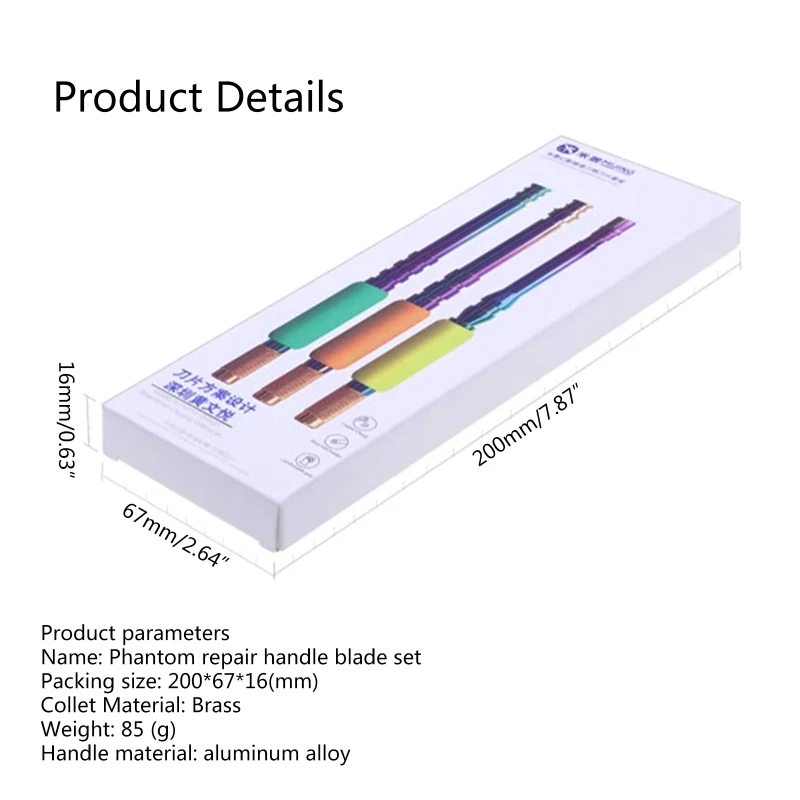 

WSND Upgraded 3 IN 1 Mobile Phone CPU Disassemble Maintenance Knife For Phones NAND CHIP IC Remove Glue Rework Blades