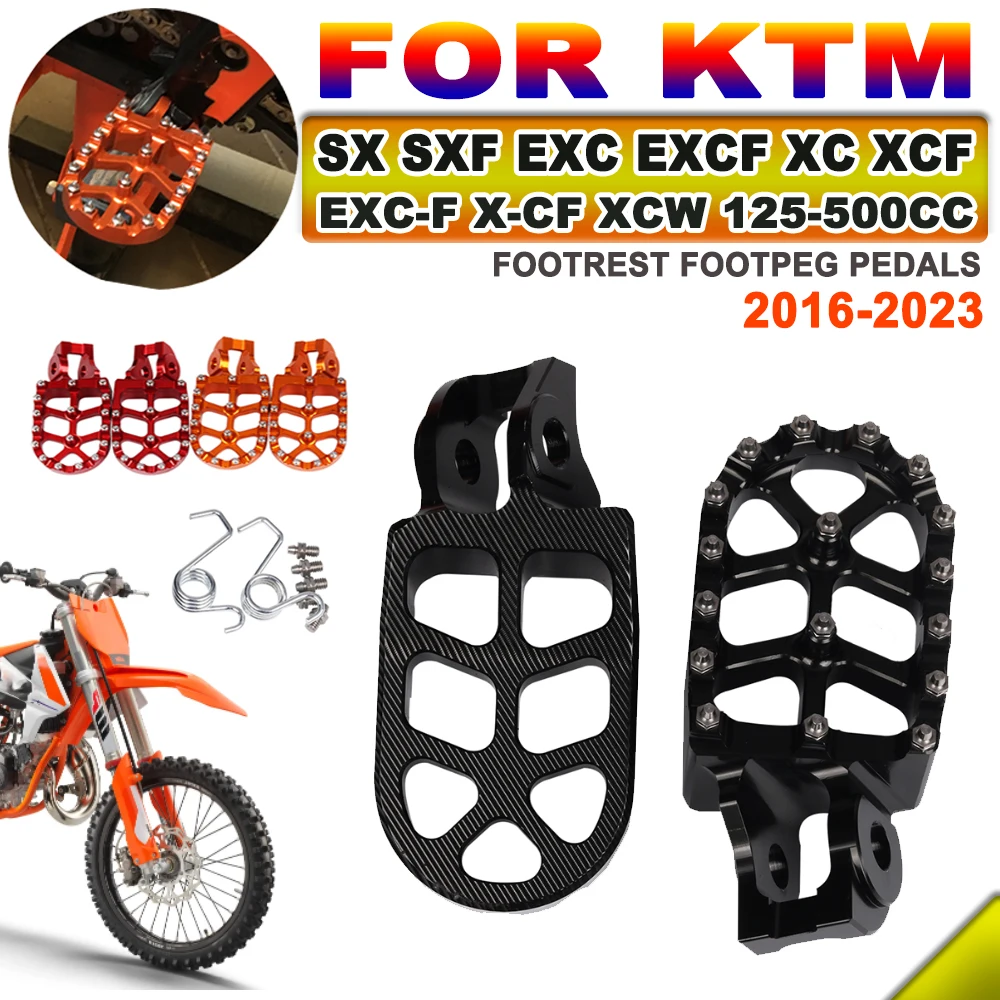 

Подножка для ног мотоцикла для KTM 125 200 250 300 350 400 450 EXC EXCF 500-2017 2023 SXF XCF XC SX педали для ног