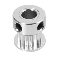 aluminum gt2 16 teeth 6mm bore timing belt pulley flange synchronous wheel for 3d printer