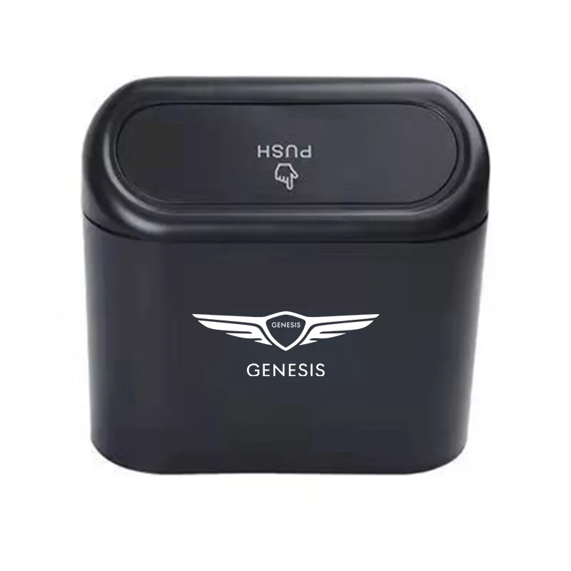 

Car trash can Bin hanging type vehicle pressing type trash can for Hyundai Genesis Coupe G70 G80 G90 GV70 GV80 GV90 BH GH