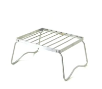 lightweight kitchen tools for outdoor camping cooking stainless steel barbecue grill mini portable folding bbq shelf garden rack