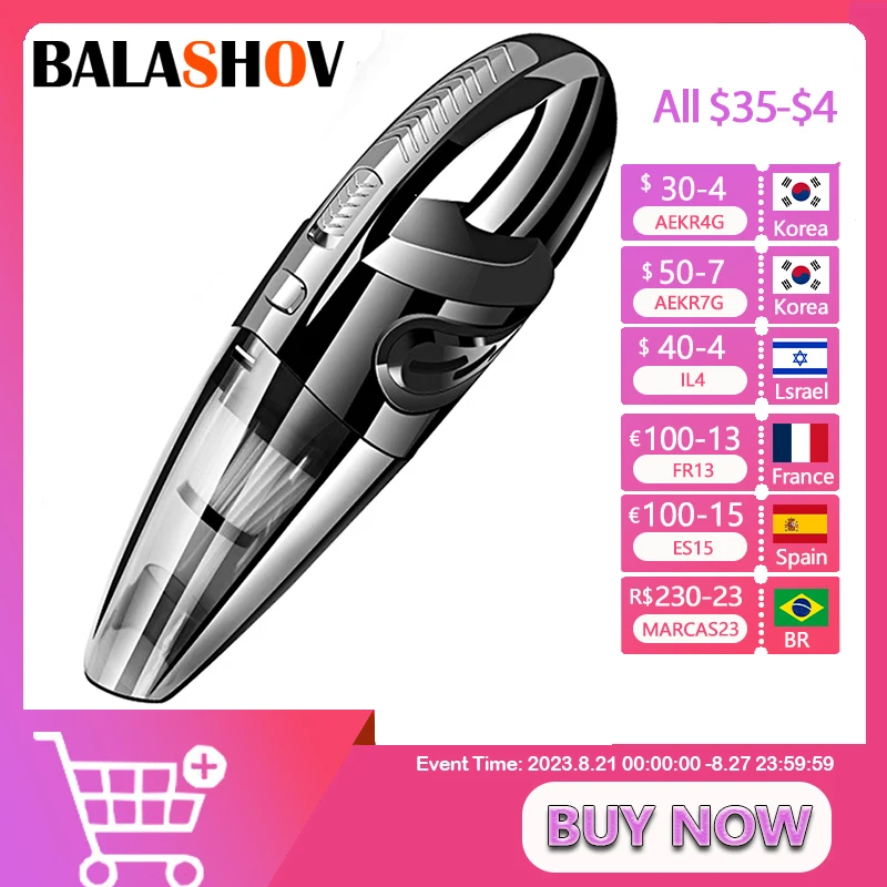 Handheld Vacuum Cordless Powerful Cyclone Suction Portable Rechargeable Vacuum Cleaner 6053 Quick Charge for  Home Pet Hair