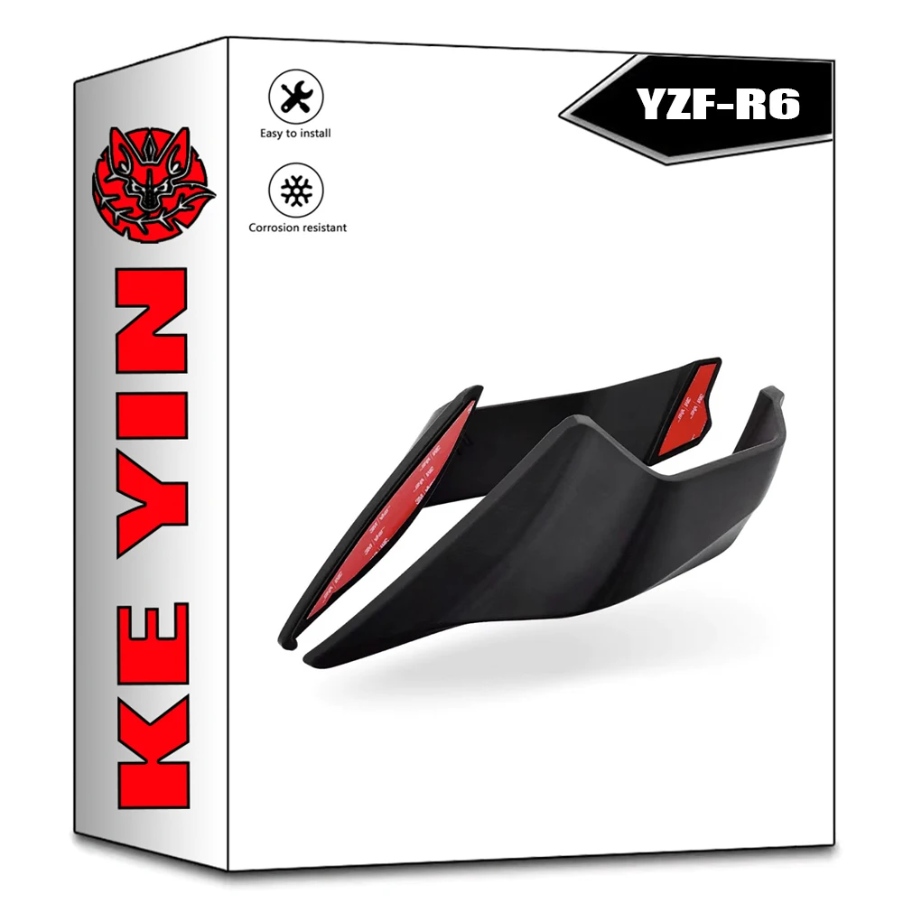 R6 Winglet для Yamaha YZF-R6 r6 YZF-R6M 2017-2021 Fixed Wind Wing R6M 2021 обтекатель мотоцикла аксессуары