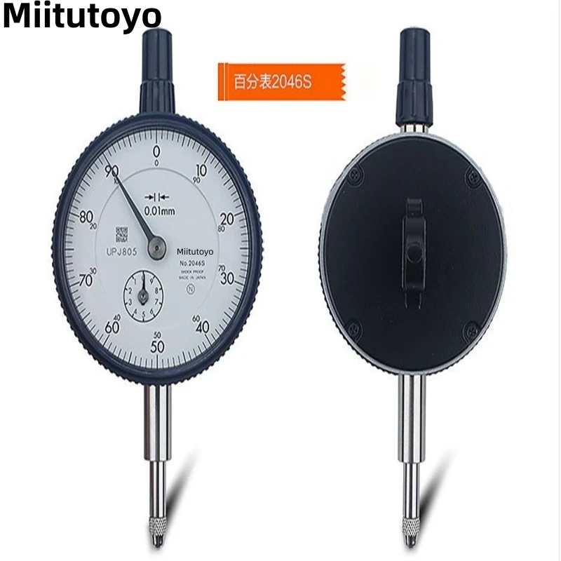 

Индикатор циферблата Miitutoyo, 2046S, 0,01X10 мм, 0-100 дюйма, рычаг рычага 8 мм, механические инструменты для стола