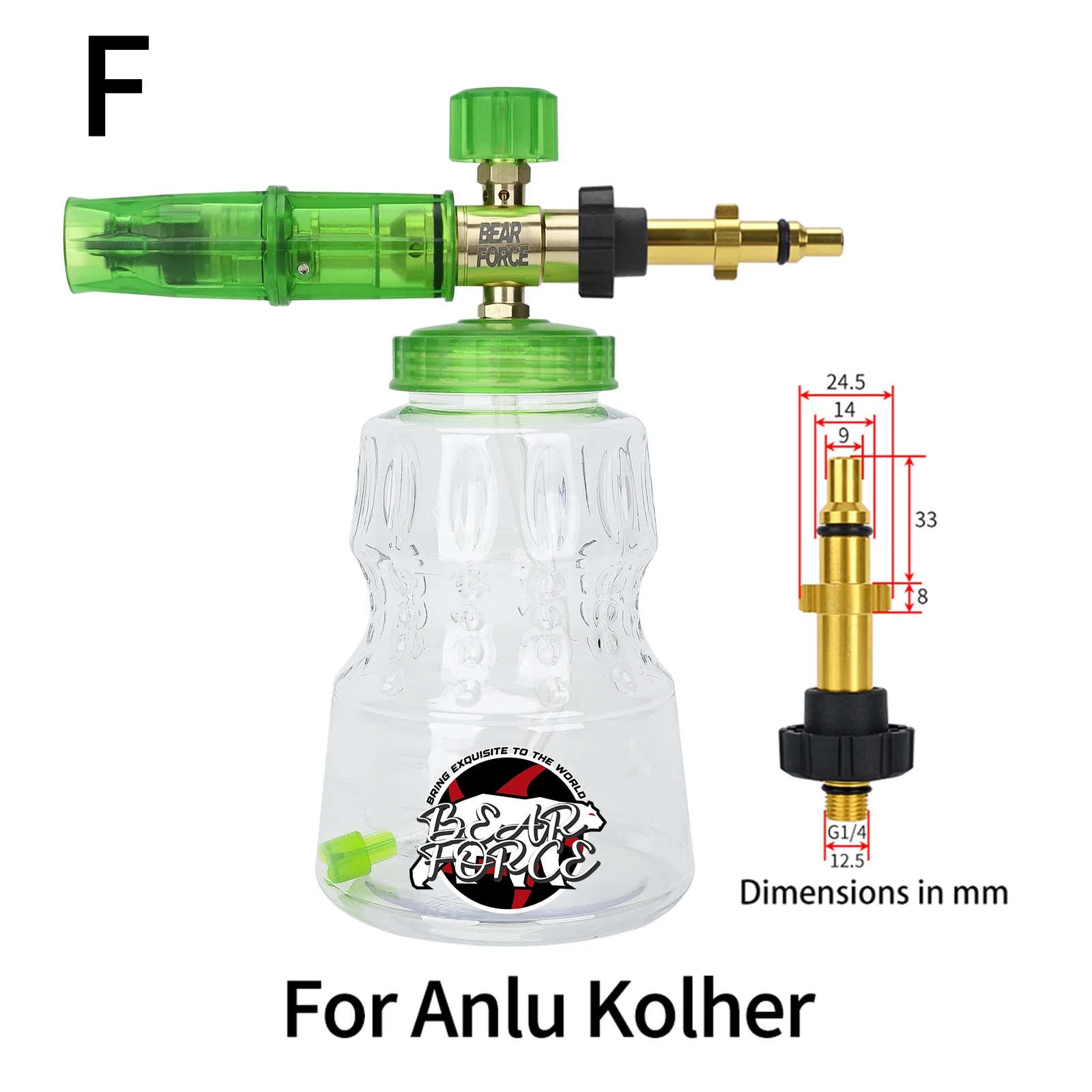 

Мойка высокого давления, алюминиевая пенопластовая насадка для мойки автомобилей, пеногенератор для Karcher Elitech Bort AR B...