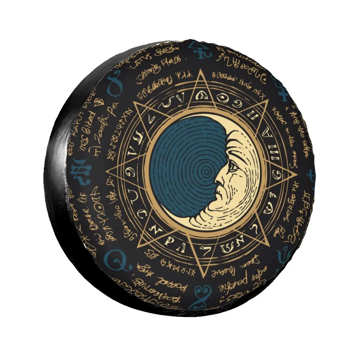 

Универсальный чехол для телефона, чехол для запасных колес, чехол для хранения запасных шин, чехол из полиэстера «Луна в восьмиугольной Зве...